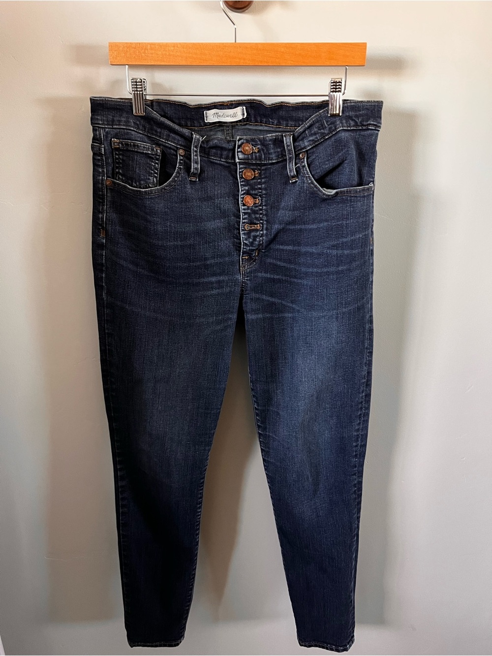 Madewell Button-Fly Dark Wash Jeans